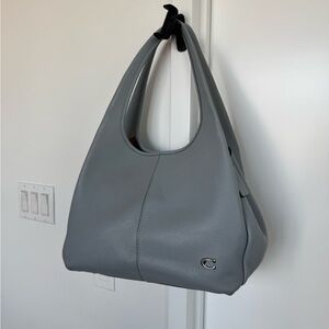 Gray Leather Women's Bag